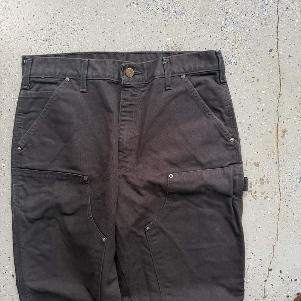 Carhartt Double Knee Pants 33x30 B01-BLK Carpenter Pants - Picture 4 of 7
